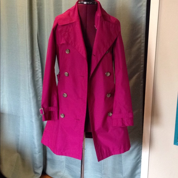 Lands' End Jackets & Blazers - Lands End Pink Trench Coat